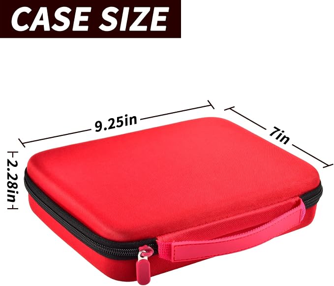 Comecase 15-Slot Case for Bakugan Figures and Cards with Mesh Pocket-Red | 15 Foam Slots, Mesh Pocket for 60+ Cards, Hard Shell Storage, Keeps Bakugan Figures Organized for Kids and Travel, Case Only