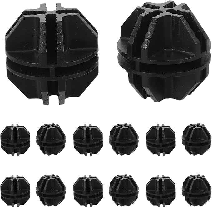 Garneck 30PCS Modular Closet Cube Connectors Plastic Wire Storage Clips for DIY Wire Shelf Organizer High Strength Modular Shelf Clips Compatible with Wardrobe and Cube Storage Systems