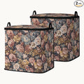 2pcs blanket storage bag for under bed,closet organizers 95L | clothing sweater sheet bedding comforter duvet quilt pillow toy storage bags with lids,dorm room essentials for containers