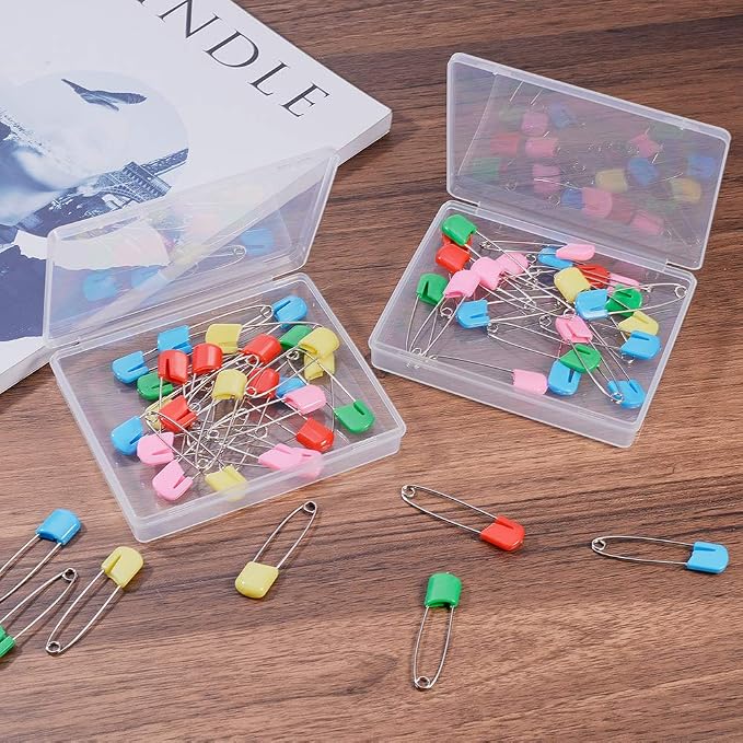 BENECREAT 8 Pack Rectangle Clear Plastic Bead Storage Containers Box Drawer Organizers with Lid for Earplugs Tiny Beads Dices and Other Small Craft Accessories - 4.72x3.9x0.78 Inches
