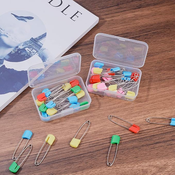 BENECREAT 12 Pack Rectangle Clear Plastic Bead Storage Containers Box Case with Lid for Earplugs Tiny Beads Dices and Other Craft Accessories - 3.46x2.28x0.78 Inches