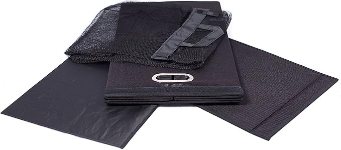 BIRDROCK HOME Single Laundry Hamper with Lid and Removable Liner | Linen | Easily Transport Laundry | Foldable Hamper | Cut Out Handles
