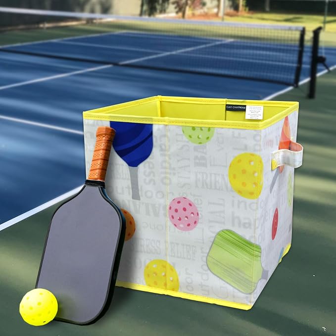 Passion for Pickleball Collection 11"x11"x11" Storage Bin