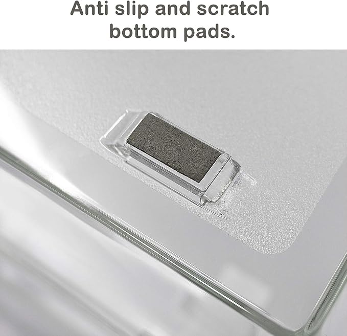 Acrimet Facility 2 Tier Letter Tray, Side Load, Letter Size/A4, Desktop File Organizer, Plastic (Clear Crystal Color)