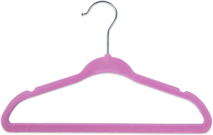 20 Baby Hangers with 7 Closet Dividers for Nursery Velvet Clothes Hangers Unisex Newborn Essentials Baby Size Organizer for Infant Clothing to 24 Months
