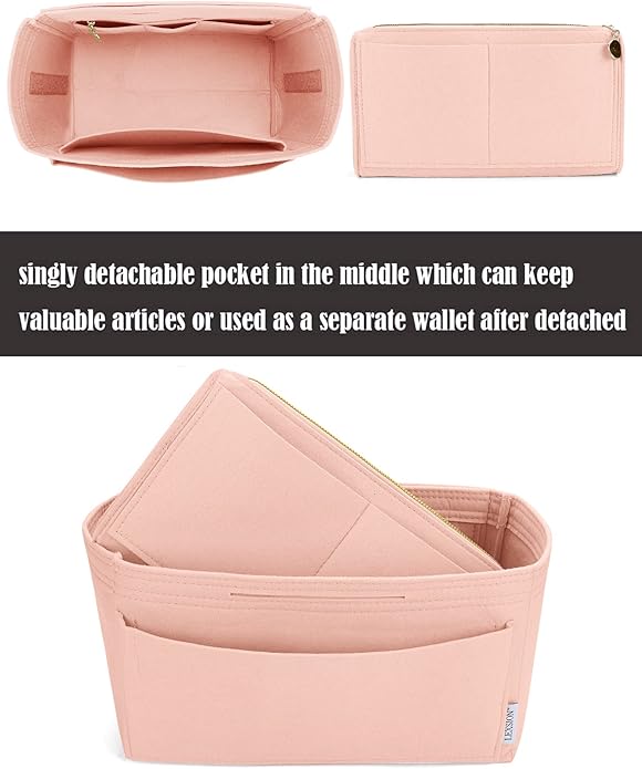 LEXSION Felt Insert Bag Organizer Bag In Bag For Handbag Purse Organizer Fits Speedy Neverful