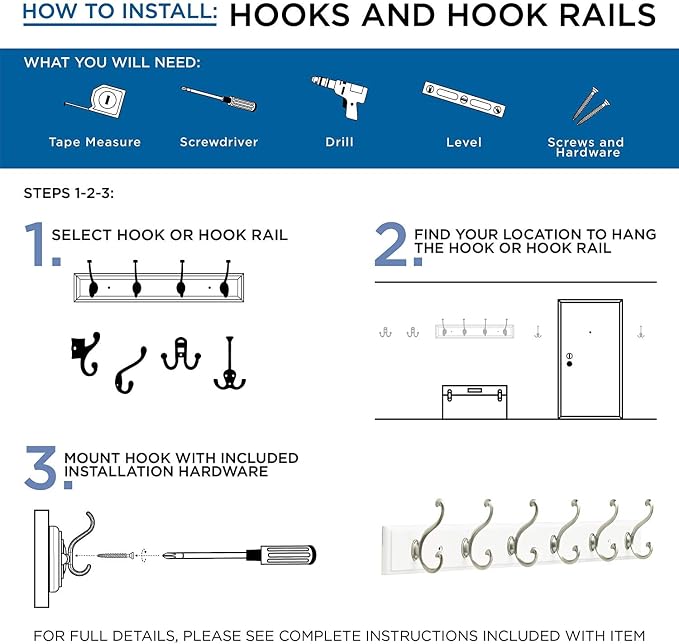 Franklin Brass (5-Pack) Single Wall Hooks 1-Prong Coat/Hat Antique Brass Hooks for Hanging Wall Mount Hanger Clothes, Purse, Bag, Towel Organization Decorative Wall Hooks FBSPRH5-AB-C