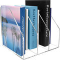 Acrylic Paper Tray Stackable Letter Organizers, Clear Paper Desk Organizer, 3-Tier, Desk A4 File Holder for Office Document Desktop File
