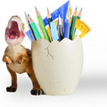 Dinosaur Pen Holder & Pencil Holder for Desk, T-Rex Desk Accessories Jurassic Park Office School Supplies, Dino Toothbrush Holder, Idea Gifts for Adults Kids Women Men