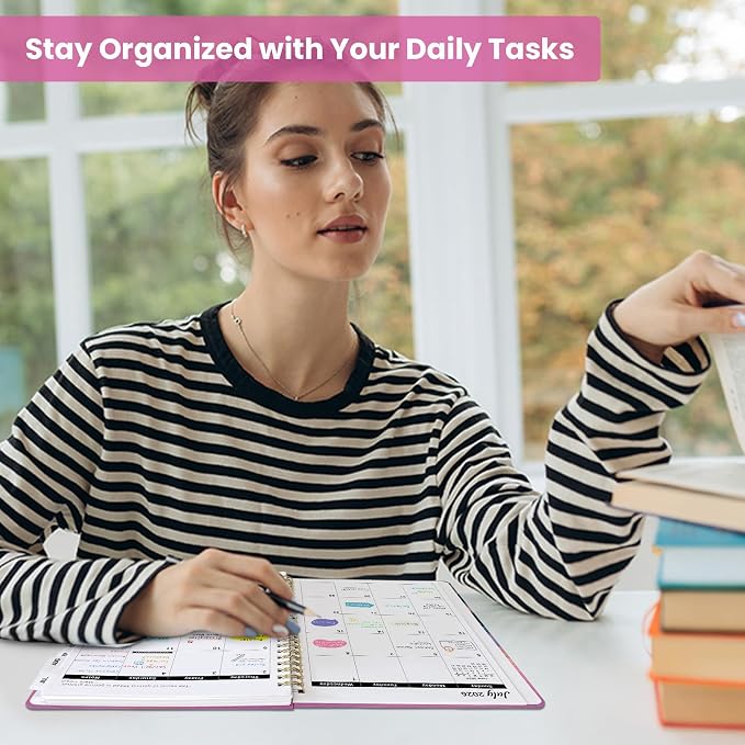 Planner 2026-2027, Hardcover Monthly and Weekly Academic Planner July 2026 - June 2027, Teacher and Student Calendar Agenda Book with Tabs, A5 (6.3" x 8.5"), Ideal for School and Office, Dreamscape Hills