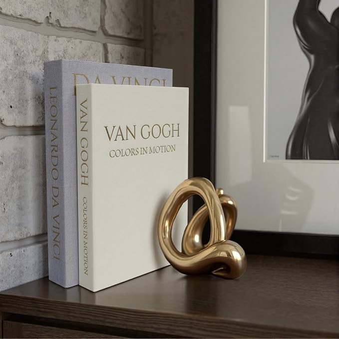MAOBUYOU Decorative Linen Book Set of 2, Faux Book Storage Box, Coffee Table and Bookshelf Decor