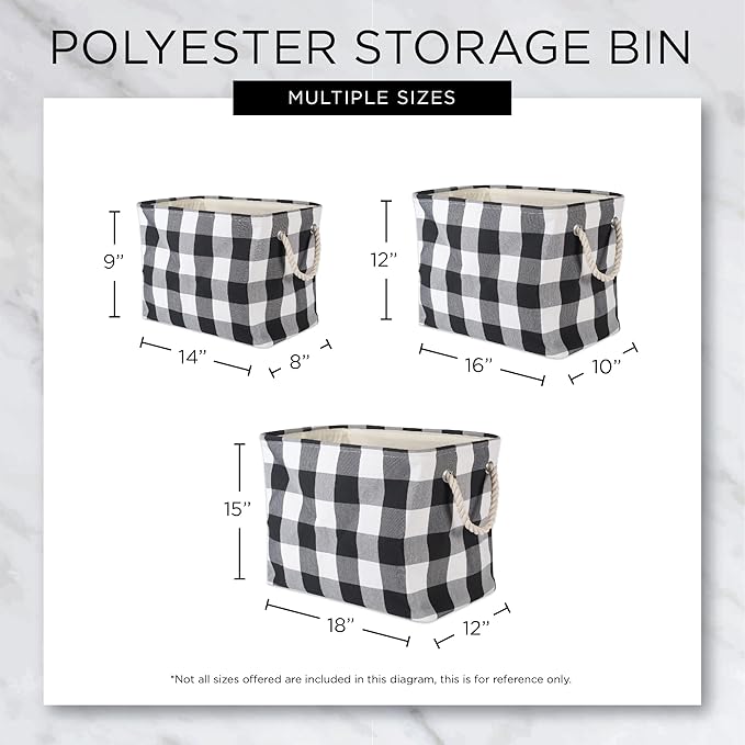 DII Polyester Storage Bin, Gold Metallic Collection Collapsible with Handles, Medium, Pineapple