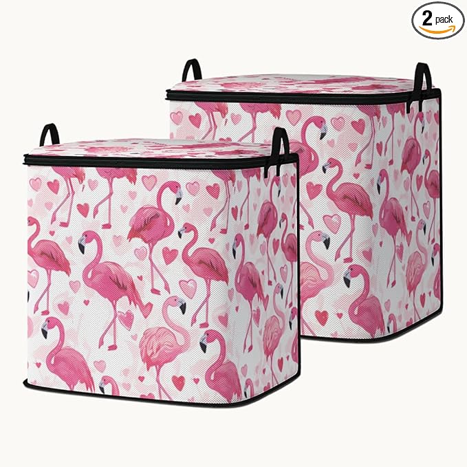 2pcs blanket storage bag for under bed,closet organizers 95L | clothing sweater sheet bedding comforter duvet quilt pillow toy storage bags with lids,dorm room essentials for containers