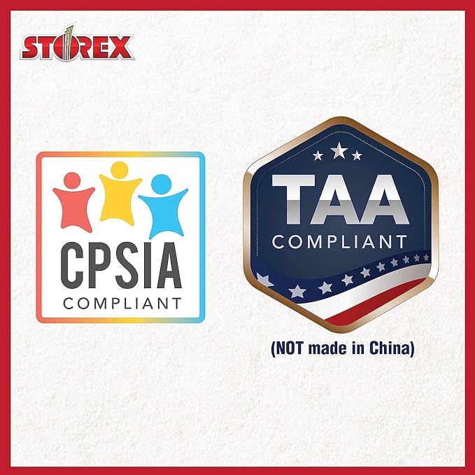 Storex Letter Size Deep Storage Tray – Organizer Bin for Classroom, Office and Home, Black, 5-Pack (62523U05C)