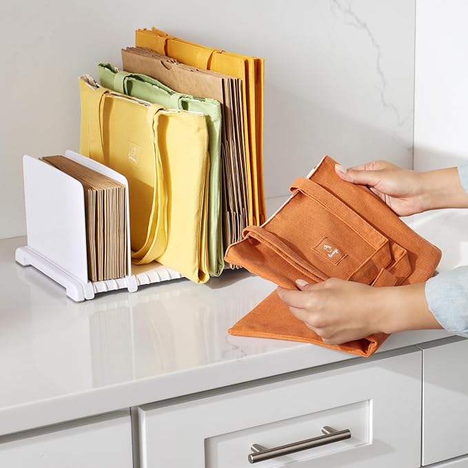 YouCopia StoraBag Reusable Shopping Bag Organizer, Adjustable Shelf Dividers for 20+ Tote, Cloth, Grocery and Lunch Bags