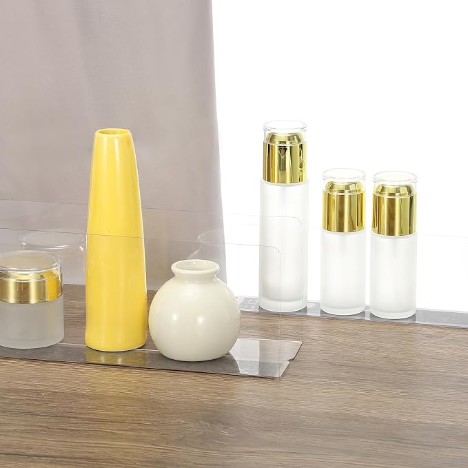 PATIKIL 6 Pack Shelf Dividers for Closet Organization, 13.8x1.57x2.4 Acrylic Closets Separator Kitchen Cabinet Shelves Under Bed Blocker for Bedroom Kitchen Office, Clear