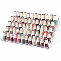 Cq acrylic Nail Polish Holder Organizer Clear Acrylic Nail Polish Tray Fingernail Polish Display case 5 layers 72 Bottles Essential Oils Holder Sunglasses Eyewear Organizer Display Case