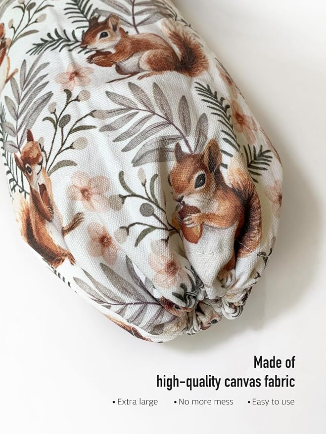 Squirrel Plastic Bag Holder,Grocery Bag Organizer Storage for Plastic Bags Groceries Store The Bag Bag 23" x 9"
