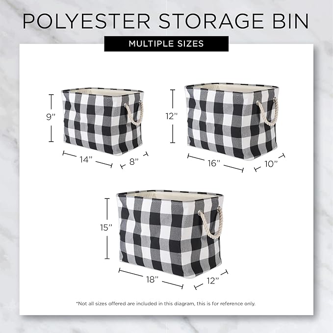 DII Polyester Container with Handles, Lattice Storage Bin, Small, Cinnamon