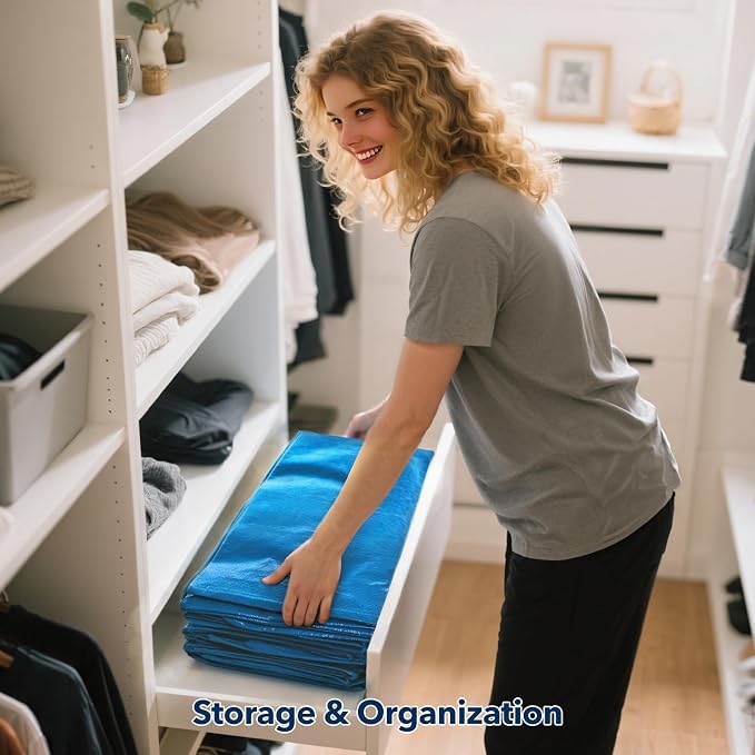Moving Bags Heavy Duty,Extra Large Moving Bags for Travel/College Packing/Storage/Organization/Seasonal Clothes & Bedding Storage,Moving Supplies Bins,Compatible with Ikea Frakta Cart (Blue,6 Pack)