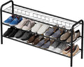 Shoe Rack,Long Shoe Organizer for Closet,Wide Shoe Storage for Entryway, 3 Tier Sturdy Metal Free Standing Shoe Shelf