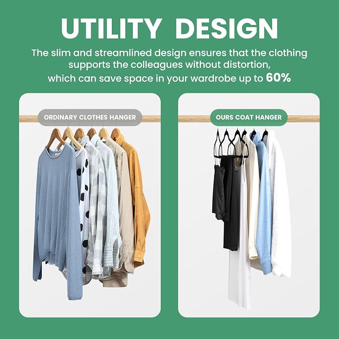 InfiniPower 30 Pack Velvet Hangers, Heavy Duty Non-Slip Clothes Hangers with Shoulder Notches, Coat Suit Hangers with 360° Swivel Hooks, Black