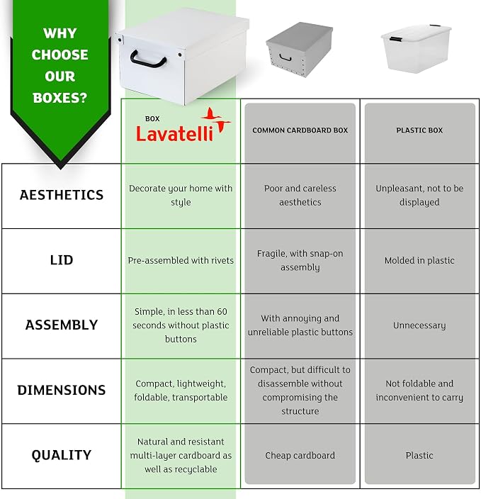 Lavatelli: Storage Box: Small - Hortensia Hydrangeas - Lid-Side Handles, Decorative Cardboard Organizer, Folds, Home-Clothes-Linens, 13.8 x 9.8 x 6.9