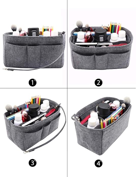 LEXSION Felt Insert Bag Organizer Bag In Bag For Handbag Purse Organizer Fits Speedy Neverful