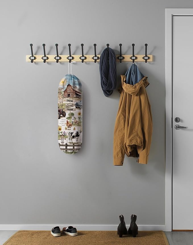 Sweet Farm Life Plastic Bag Holder,Grocery Bag Holder Organizer Storage,Farmhouse Kitchen Decor 23"x9"