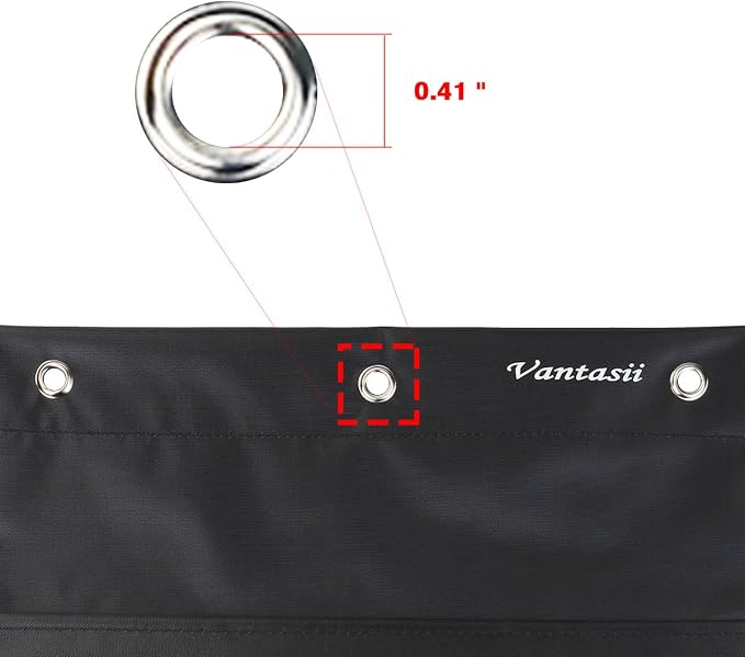Vantasii Organization Pocket Chart, Wall Hanging File Organizer Folder with 10 Large Pockets for Office, Home, School, Studio, etc. 14 X 47 inch, Black, 3 Hangers and 4 Hooks