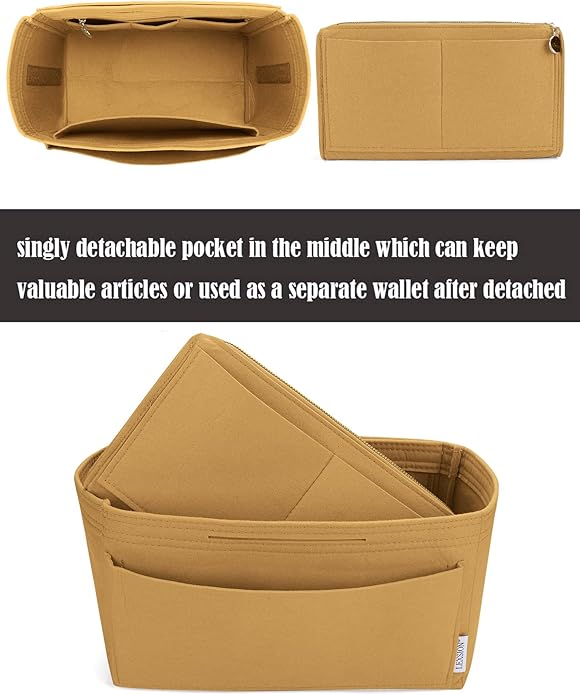 LEXSION Felt Insert Bag Organizer Bag In Bag For Handbag Purse Organizer Fits Speedy Neverful