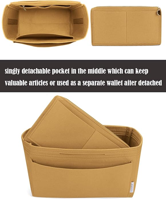 LEXSION Felt Insert Bag Organizer Bag In Bag For Handbag Purse Organizer Fits Speedy Neverful