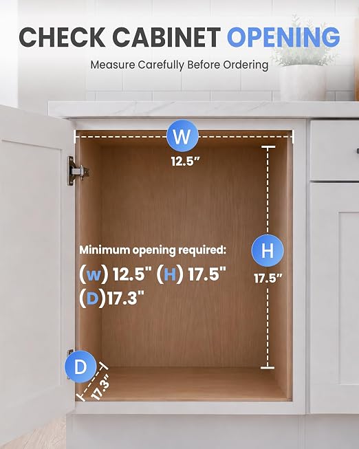 Pull Out Trash Can Cabinet Organizer, Stainless Steel Trash Can Slider for Kitchen Cabinet, Under Sink Slide Out Trash Can Rack for 7-11 Gallon Bins, Black, Bin Not Included
