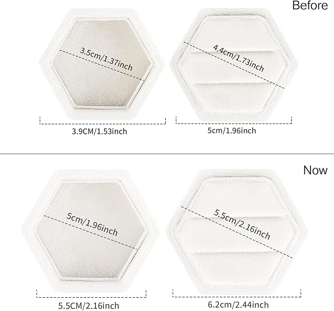 DesignSter Velvet Jewelry Ring Box,2 Slots Jewelry Ring Gift Box Vintage Ring Display Holder with Detachable Lid for Proposal, Engagement, Wedding, Ceremony(Beige)