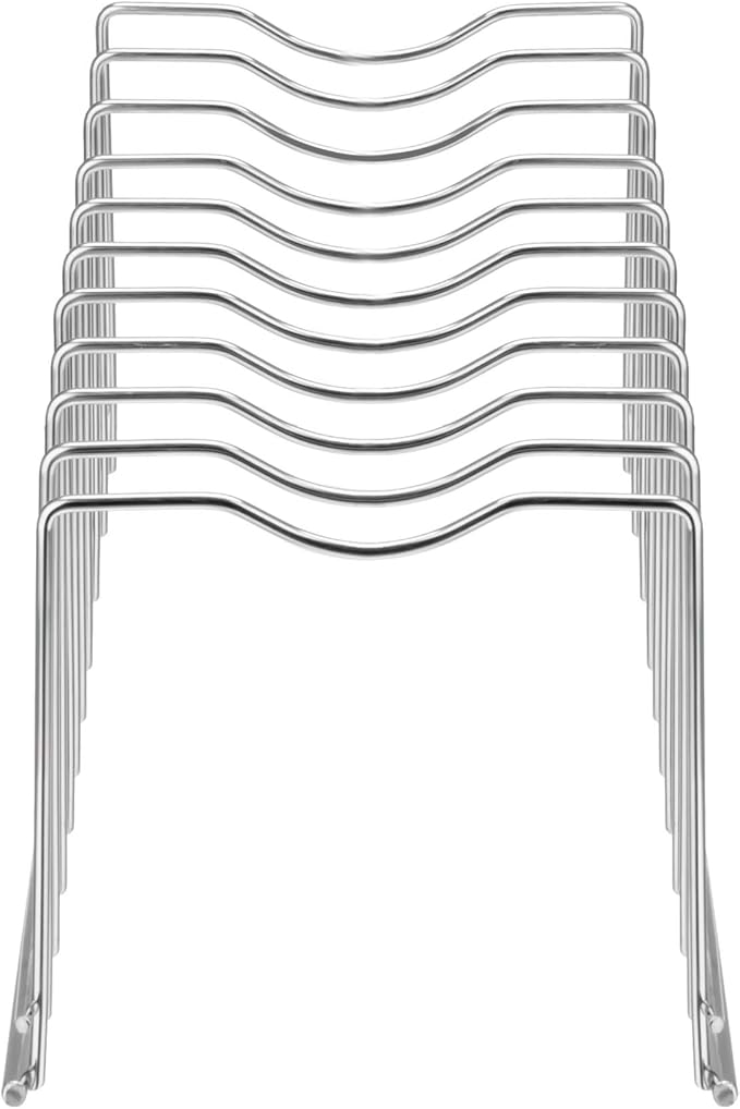 Slideep Pot Pan Lid Holder Rack Organizer, Kitchen Dish Plate Storage Organizer Drying Rack, Bakeware Pot Lid Rack Holder Organizer, Pantry and Cabinet Holder,Set of 2