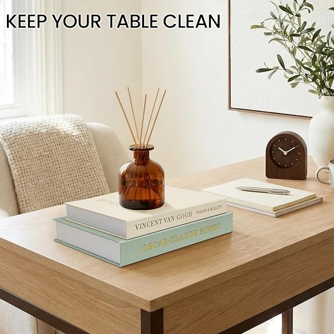 Decorative Books for Home Decor, Modern Fake Books Storage Boxes | Set of 2 Linen Coffee Table Books with Hidden Storage, Stackable Photo Keepsake Box for Living Room Bookshelf Decor, Sage