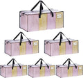 VENO 6 Pack Heavy Duty Moving Bags, Clear Packing Bags for Easy Visibility, Alternative to Moving Boxes, Storage Bins for Clothes, Blankets, Comforters, College Dorm Essentials (Clear, 6 Pack)