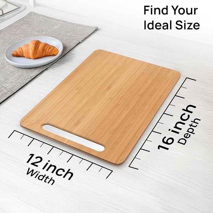 Ibyx Elegant Appliance Slider - Sliding Tray for Coffee Maker & Heavy Kitchen Appliances, Easy Slide, Made of Premium Bamboo, Space-Saving Kitchen Organizer, 40 lb Capacity, Natural - 12 x 16 Inch