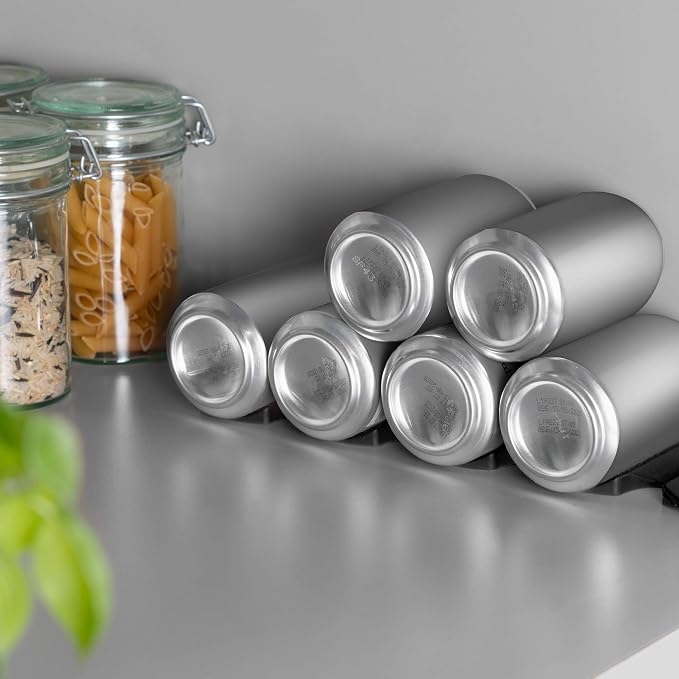 kwmobile Bottle Stacking Mat - Refrigerator Organizer to Stack Bottles, Cans, Beer, Soda - Non-Slip Holder Rack