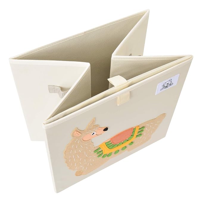 Foldable Animal Cube Storage Bins Fabric Toy Box/Chest/Organizer for Toddler/Kids Nursery, Playroom, 13 inch (Dog)