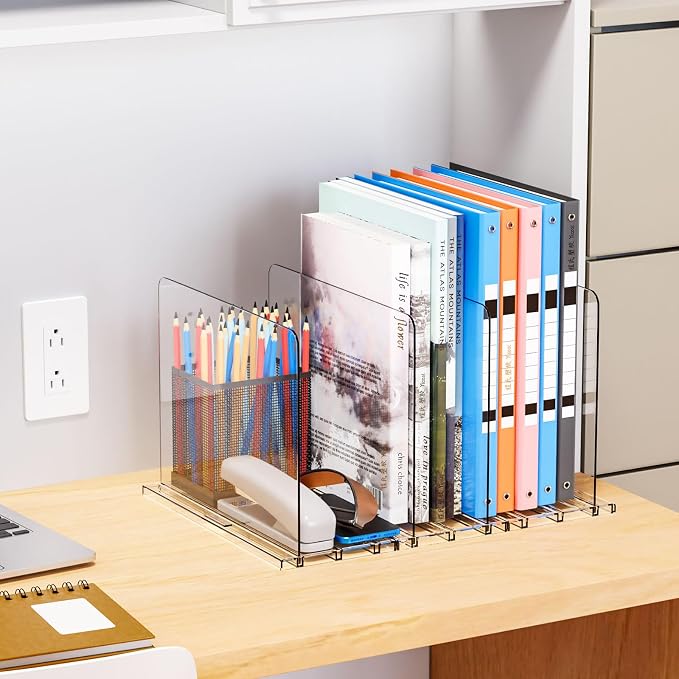 Yieach Clear Acrylic Shelf Dividers for Closet Organization,4 Pack Adjustable Bags,Clutch,Purse Organizer and Storage,Handbag Organizer for Closets,Purse Divider,8.8″ Tall Sweater,Tshirt,Towel Divider