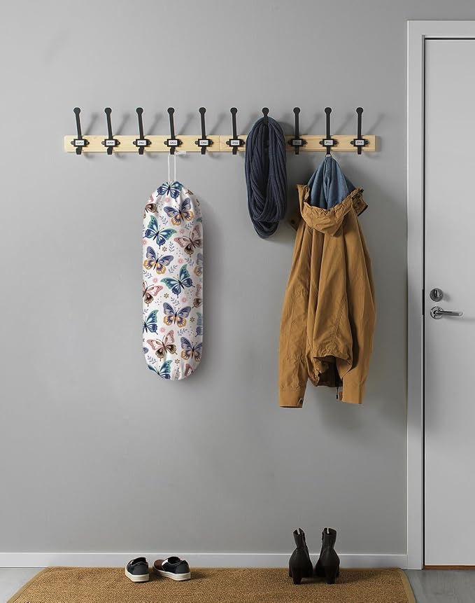 Butterfly Grocery Bag Storage,Plastic Bag Holder Organizer Storage for Plastic Bags Groceries Store 23" x 9"