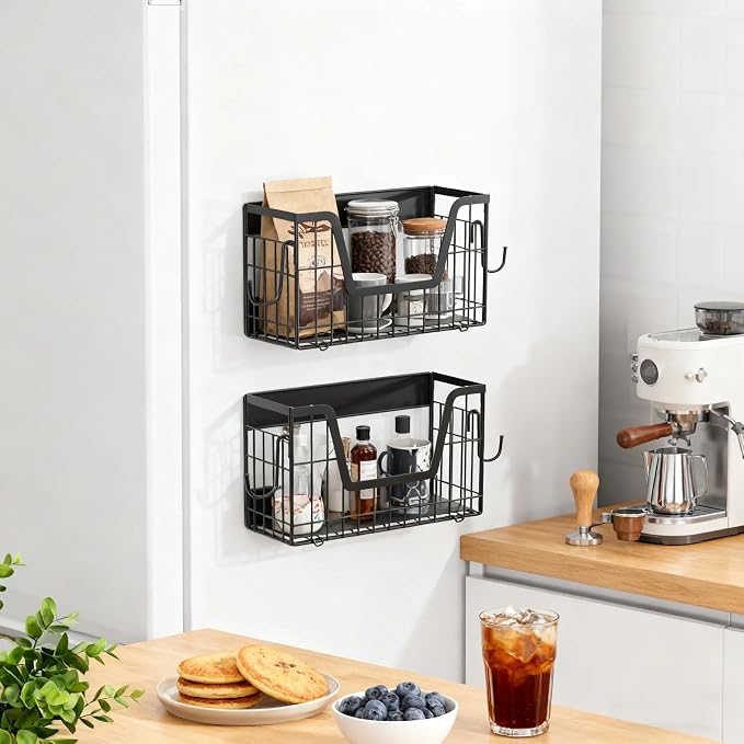Magnetic Basket for Refrigerator Door,Magnetic Fridge Shelf Storage - 1pc | Versatile Produce & Vegetable Storage Container,Pantry Organizer & Holder,Large Capacity Basket for Kitchen,Cabinet,Pantry