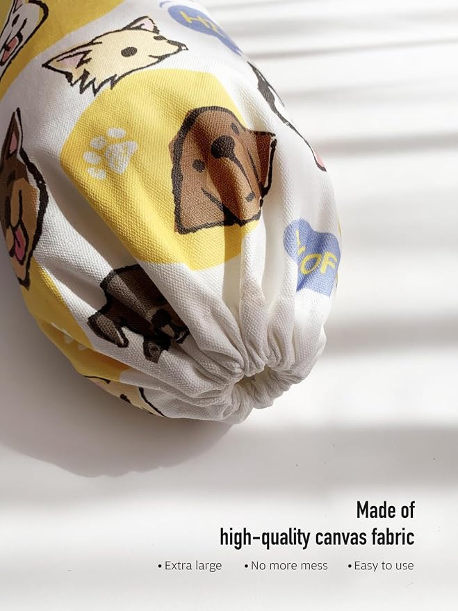 Dogs Plastic Bag Holder,Grocery Shopping Bags Storage Organizer Keeper,Dogs Lover Gifts 23" x 9"