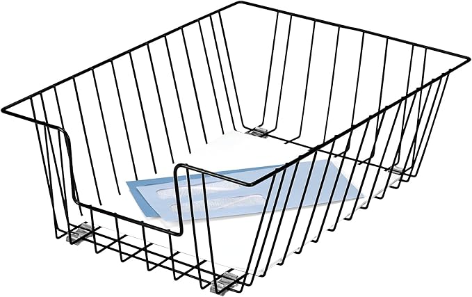 Fellowes Workstation Legal Size Desk Tray Organizer, Wire, Black (65112)