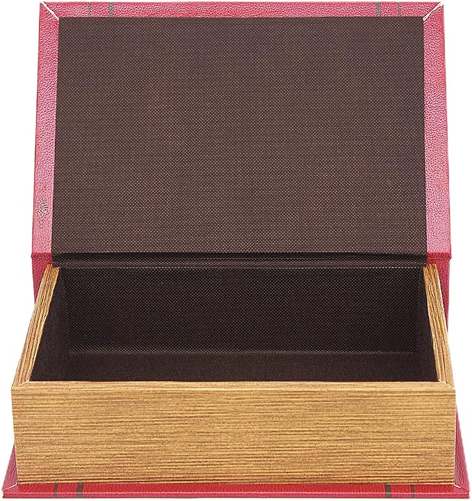 PACOLO Decorative Book Boxes, Faux Wood with Magnetic cover Storage for Hidden Jewelry, Money, and Cash (Roberts rules of order revised)