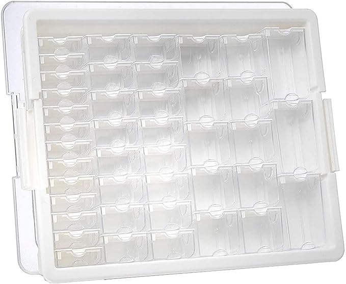 Darice Elizabeth Ward 45 Piece Assorted Portable Diamond Painting Storage and Bead Organizer with 42 Variable Sized Containers