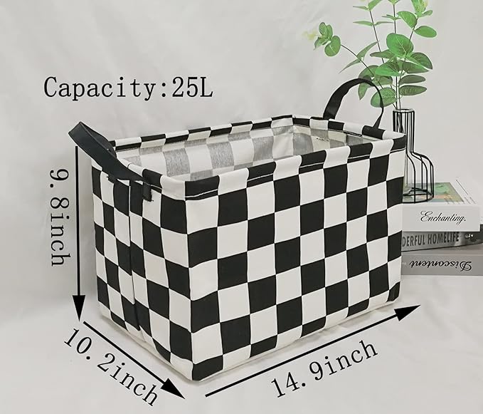 MAIZMZ Rectangular Storage Basket Collapsible Organizer Bin Waterproof Toy Box for Organizing Home/Dorm/Kitchen/Pet/Office/Closet/Shelf/Gift Baskets