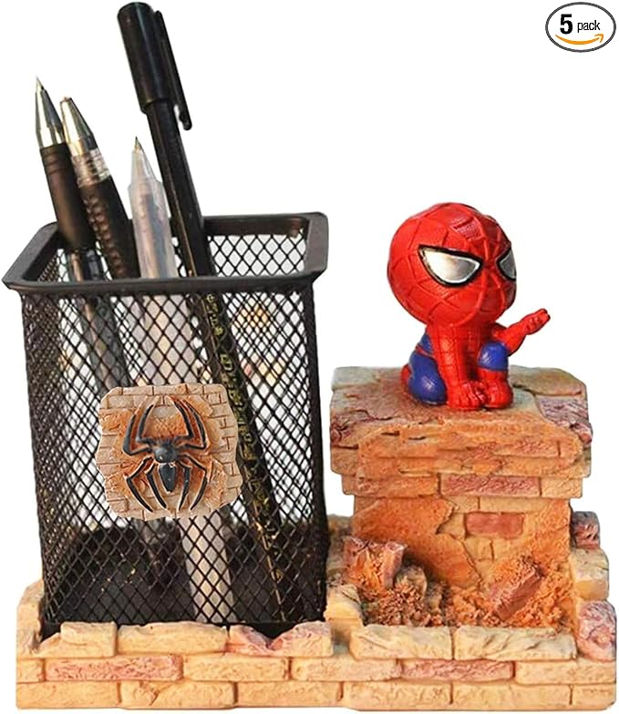 BREIS Pen Holder, Creative Novelty Office Desk Decorations Man boy Girls Gadgets Pencil Holder Stationery Storage Box Desk Organizer Caddy for Office, Home Unique Gifts