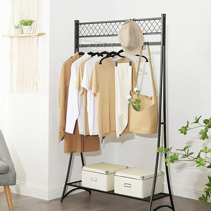 ManGotree Pants Hangers with Movable Clips, Non-Slip Velvet Skirt Hangers, Space-Saving Clothes Hangers for Pants, Skirts, Shirts, Coats, Dresses (32 Pack, Black)